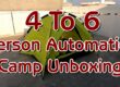 4 To 6 Person Automatic Camp Unboxing